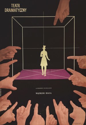 proj. Jan KOSIŃSKI (1916-1974), Woe to the Wise, Dramatic Theater, 1967