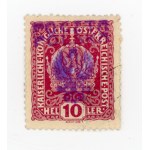 Rozwadów, fee stamp for 10 h. with local overprint of the 2nd issue, guarantee Krawczyk (107)