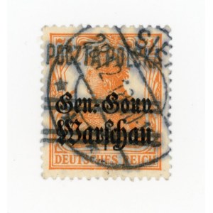 Sieradz, stamp for 7 1/2 f. with local overprint, guarantee (184)