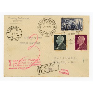List z Krajowych Zawodów Balonowych o Puchar Przechodni im. A. Wańkowicza w Mościcach, 1938 (393)
