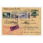 IV Automobile Balloon Chase 1936, letter sent by balloon between Mościce and Borzęcin (418)