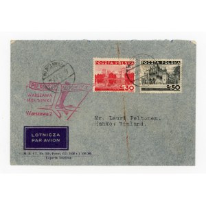 List Varšava - Vilnius - Helsinki, odoslaný 29.IV.1937 (447)