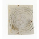 First Polish stamp 1860 on a cutout, double used, fraud against the post office (530)