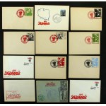 Solidarity, envelope set 1981-1990. total of 12 pcs. (702)