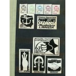 Klaser, Solidarity stickers. Total 154 pieces. (705)