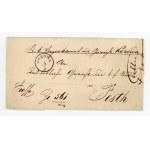 Letter from Kozova near Ternopil to Pest, 1863 (883)