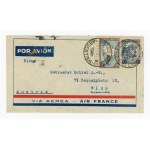 Airmail letter from Buenos Aires via Warsaw to Vienna, 1936 (922)