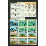 Cluster, stamps Poland l. 1960s. Total of 1040 stamps and arcs (741).