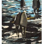 Antonio Bertè, Landscape with characters - Antonio Bertè