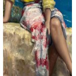 ANONIMO, Young woman by the sea