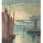 Stecchi, Seascape with Lighthouse - Stecchi