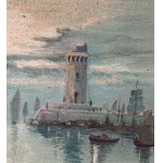 Stecchi, Seascape with Lighthouse - Stecchi