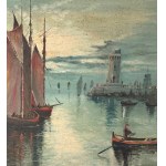 Stecchi, Seascape with Lighthouse - Stecchi