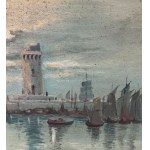 Stecchi, Seascape with Lighthouse - Stecchi