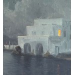 UNIDENTIFIED ARTIST, Moonlit landscape of the Aragonese Castle of Ischia (Ischia Ponte area).