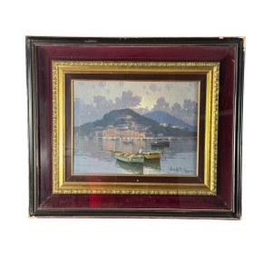 FORTUNATO FONTANA, Seascape with Boats - FORTUNATO FONTANA