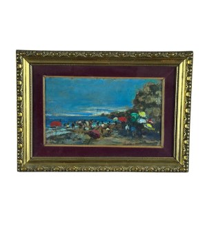 R.CARIGNANI, Neapolitan seascape - R. CARIGNANI