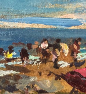 R.CARIGNANI, Neapolitan seascape - R. CARIGNANI