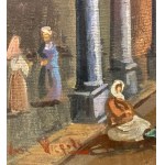 UNIDENTIFIED SIGNATURE, Street scene with figures in Istanbul