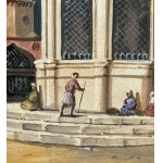 UNIDENTIFIED SIGNATURE, Street scene with figures in Istanbul