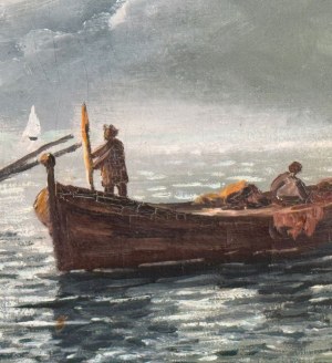 UNIDENTIFIED SIGNATURE, Fishermen in a boat