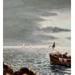 UNIDENTIFIED SIGNATURE, Fishermen in a boat