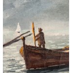 UNIDENTIFIED SIGNATURE, Fishermen in a boat