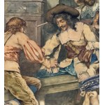 Giuseppe Aureli, The Inn with Figures - Giuseppe Aureli (1858 - 1929)