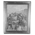 UNIDENTIFIED SIGNATURE, Figures at a table