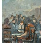 UNIDENTIFIED SIGNATURE, Figures at a table