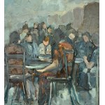 UNIDENTIFIED SIGNATURE, Figures at a table