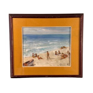 Gaetano Bocchetti, Figures by the Seaside - Gaetano Bocchetti (1888 - 1990)