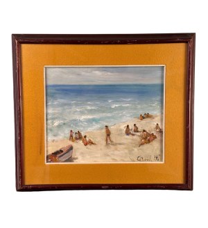 Gaetano Bocchetti, Figures by the Seaside - Gaetano Bocchetti (1888 - 1990)