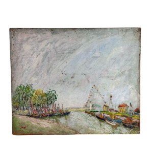 UNIDENTIFIED SIGNATURE, Harbor scene