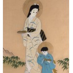SCUOLA ORIENTALE, Woman in Kimono with Child