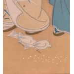 SCUOLA ORIENTALE, Woman in Kimono with Child