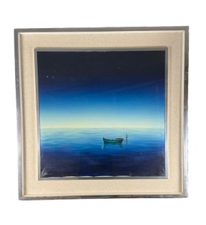 O. Padovani, Seascape with Boat - O. Padovani