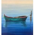O. Padovani, Seascape with Boat - O. Padovani