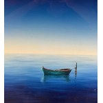 O. Padovani, Seascape with Boat - O. Padovani
