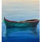 O. Padovani, Seascape with Boat - O. Padovani