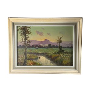 C. Mile, Landscape with Figures - C. Mile