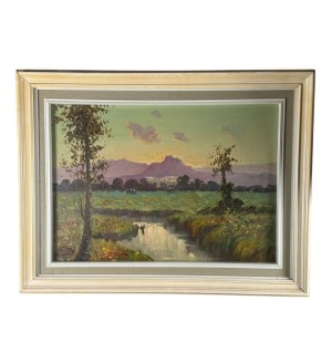C. Mile, Landscape with Figures - C. Mile