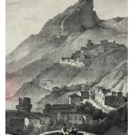 ANONIMO, Naples (the interior part of the Botanical Garden) and View of Vietri