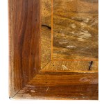 Pair of walnut veneered bedside tables in Louis XVI style