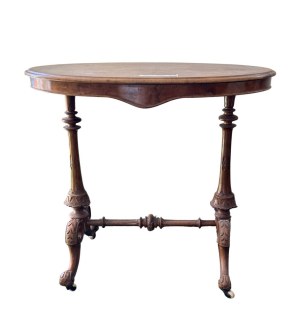 Walnut burl table