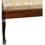 Elegant mahogany bench