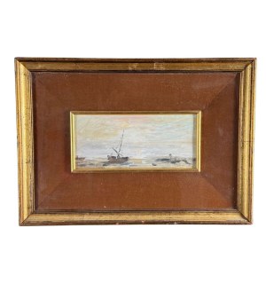 ANTONIO ASTURI, Seaside view with boats - ANTONIO ASTURI