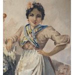 Leonardo De Lisio, Young woman at the fountain - Leonardo De Lisio