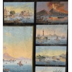 ANONIMO, 17 paintings grouped on a single sheet depicting places in Naples