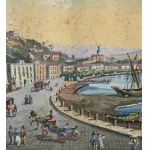 ANONIMO, 17 paintings grouped on a single sheet depicting places in Naples